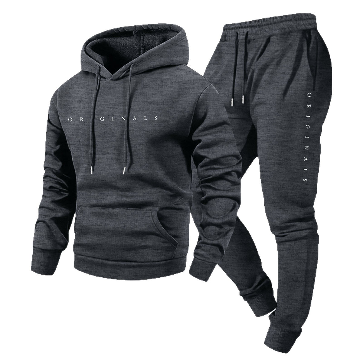 Ensemble Homme Oversize Sweat à Capuche Imprimé et Pantalon