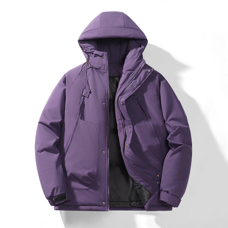 Doudoune homme à capuche épaisse oversize hiver 4 coloris