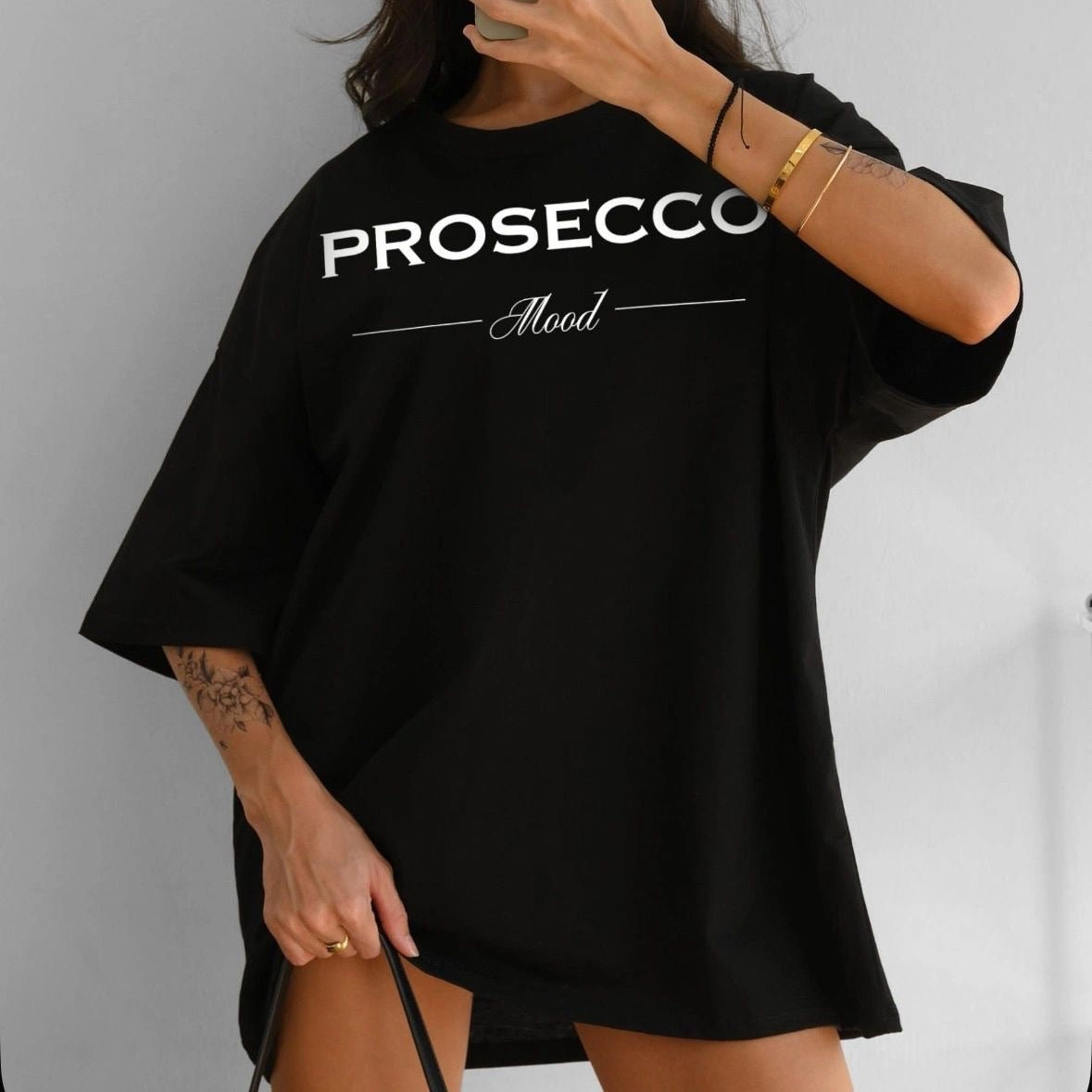 T-shirt femme Prosecco Mood – Coupe ample et col rond