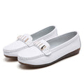 Women's Flat Cowhide Loafers – Comfortable Korean Style