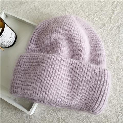Kaninchenfell-Mütze – Koreanischer Stil Warm Unisex Herbst Winter