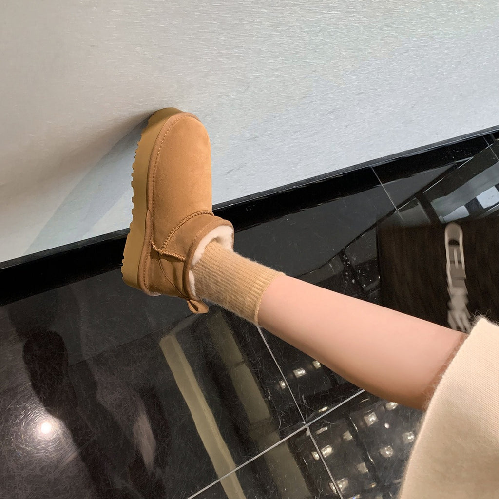 Damen-Schneestiefel – Gefüttert, dicke EVA-Sohle, warm und bequem