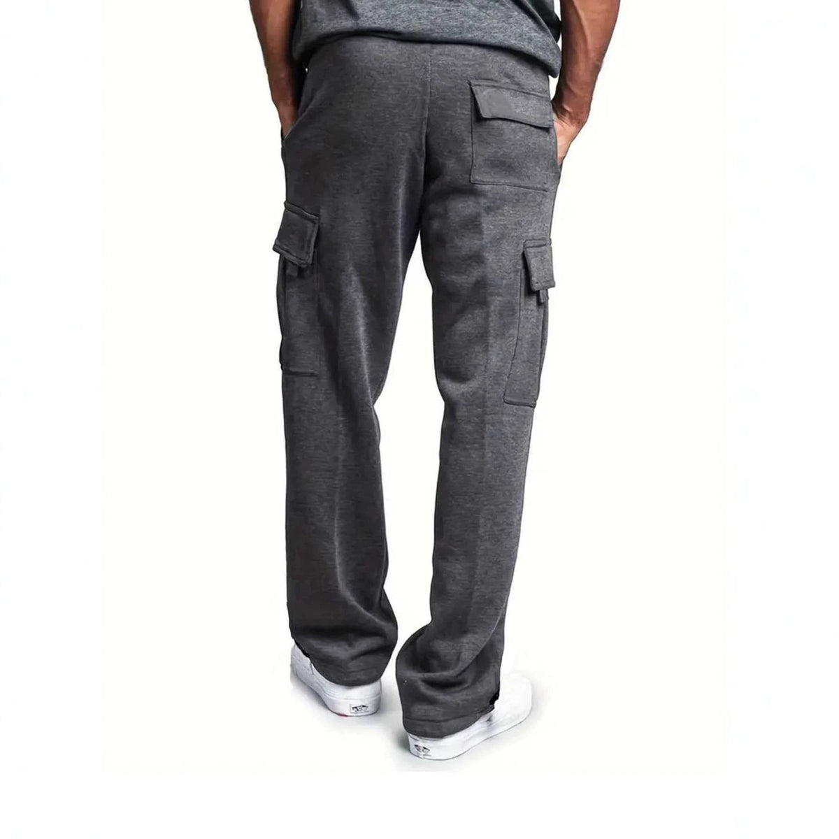 Pantalon Cargo Homme Multi-Poches Coupe Droite