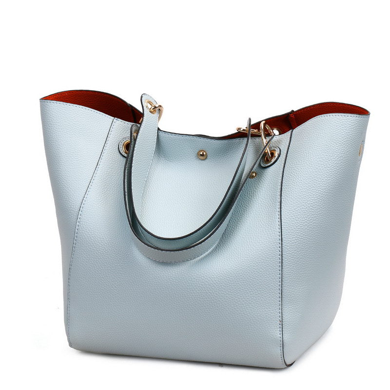 Women's Large Capacity Handbag – Korean Style Multi-Wear Shoulder Bag