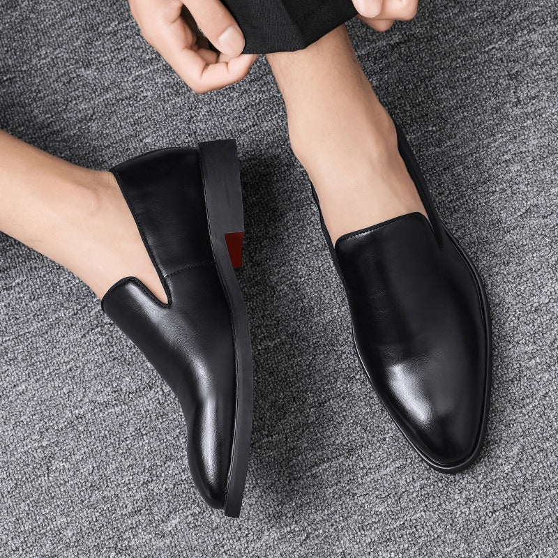 Mocassins homme habillés en simili cuir