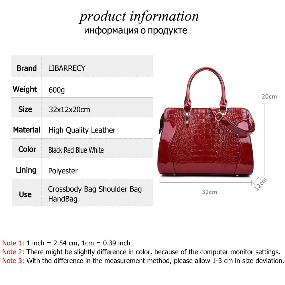 Sac à Main Femme Motif Crocodile – Simili Cuir Multifonction Épaule & Bandoulière