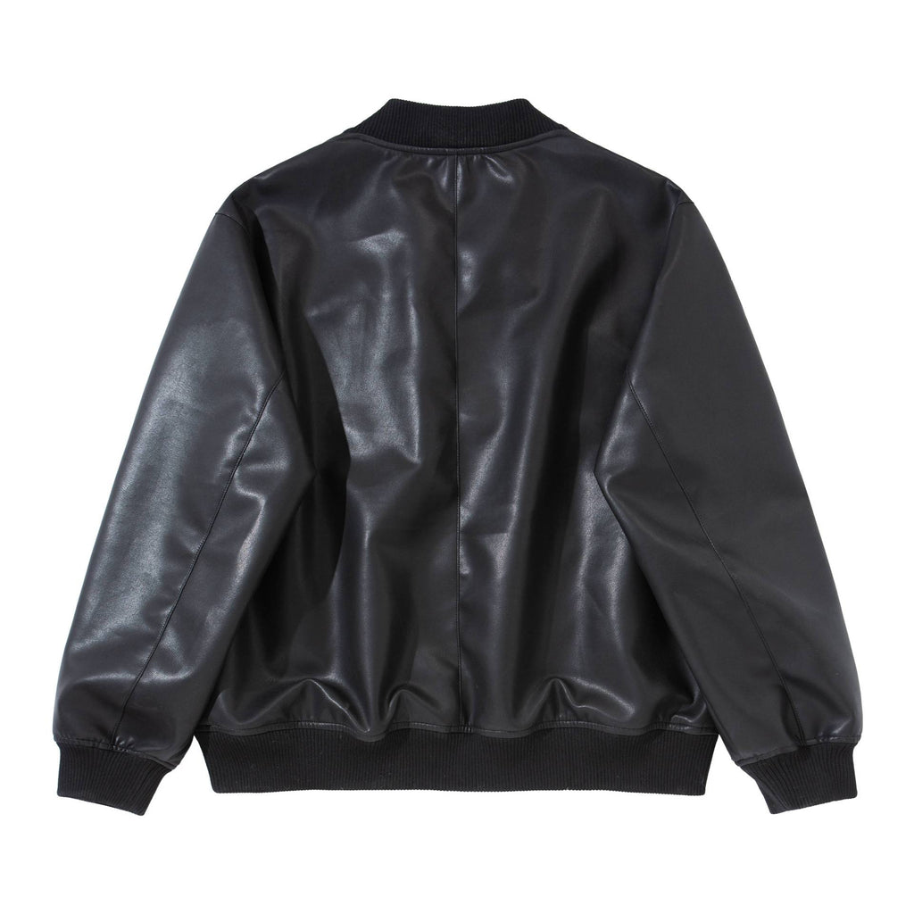 Blouson aviateur homme en simili cuir – Coupe ample