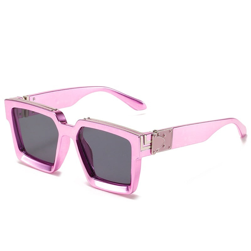 CRIXALIS Steampunk-Sonnenbrille – Quadratischer Vintage-Stil, 21 Farben, Unisex