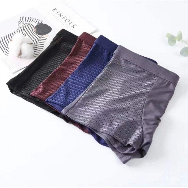 Boxer homme en maille ajourée – À l’unité ou lot de 4