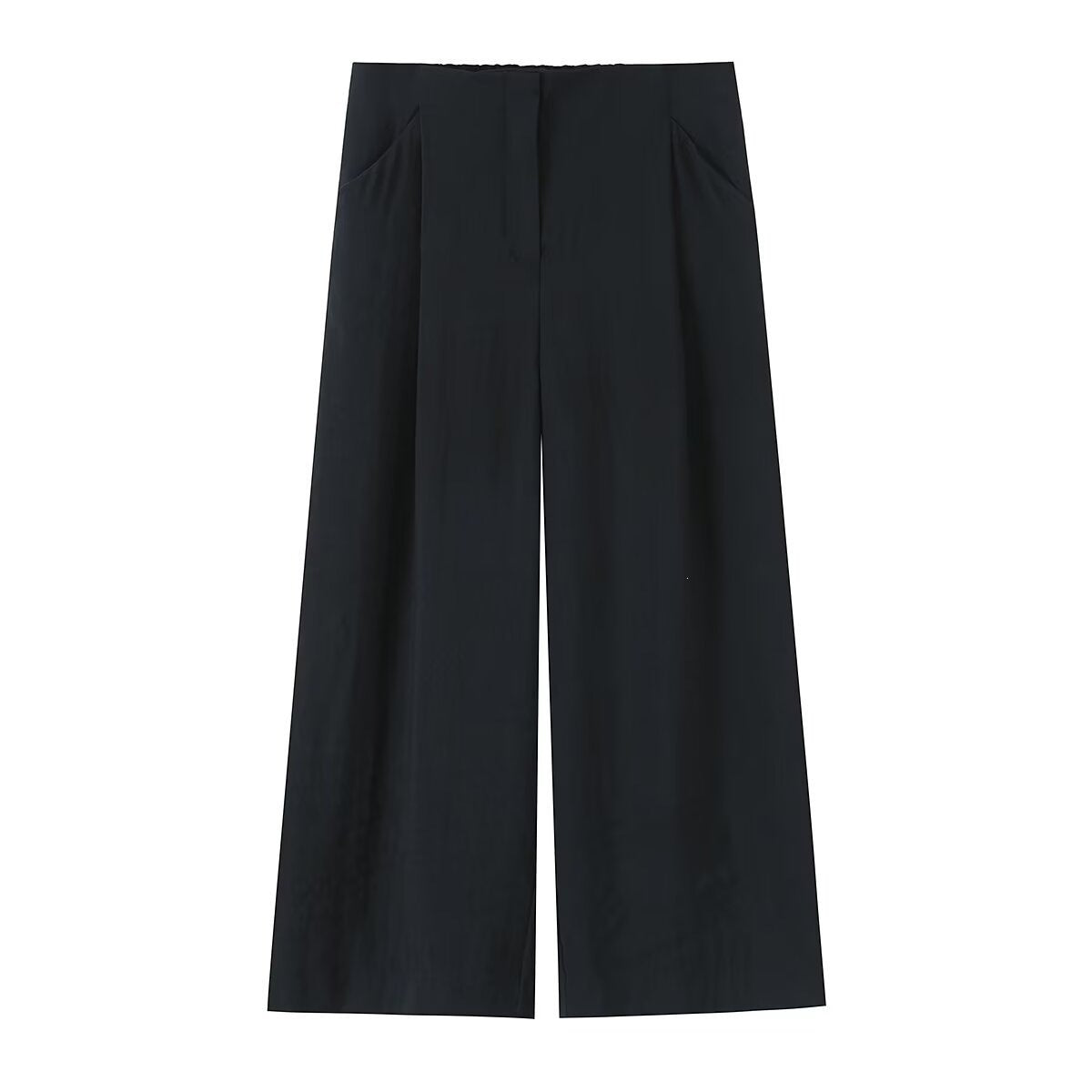 Pantalon large à plis femme – Noir ou bordeaux