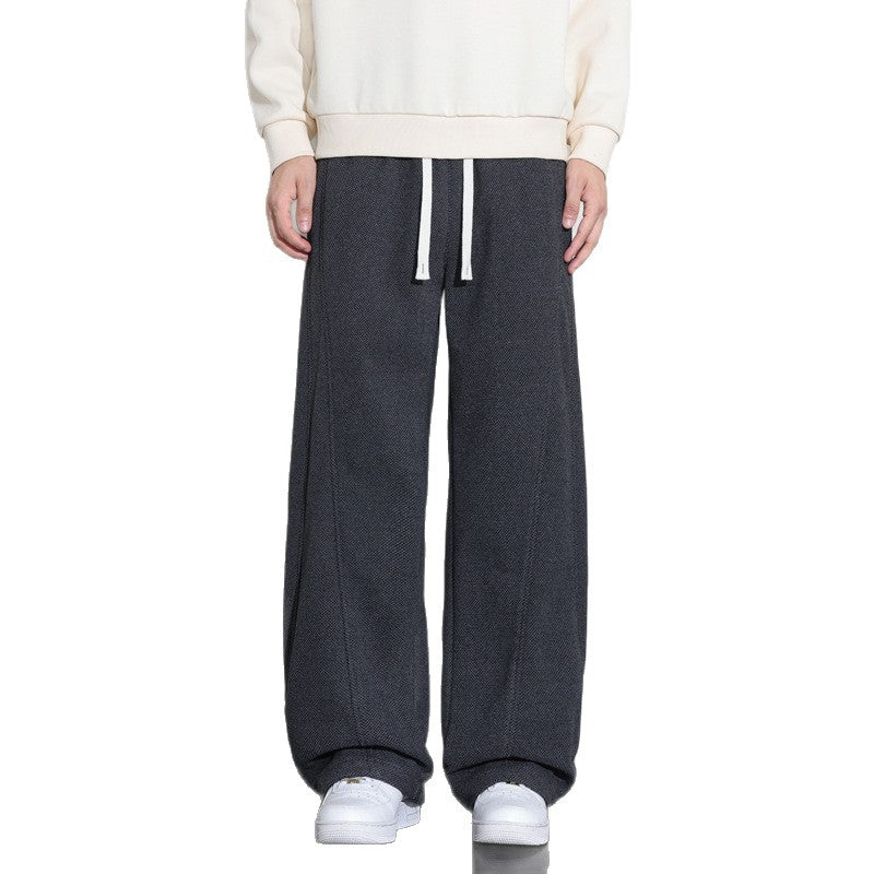 Pantalon homme jambe droite ample – Casual confort, du L au 9XL