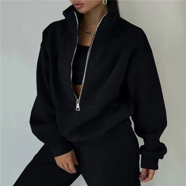 Ensemble survêtement femme – Haut zippé et pantalon