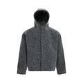 Veste femme oversize grise à capuche