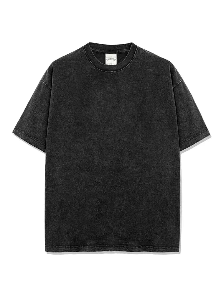 T-shirt homme oversize en coton à col rond