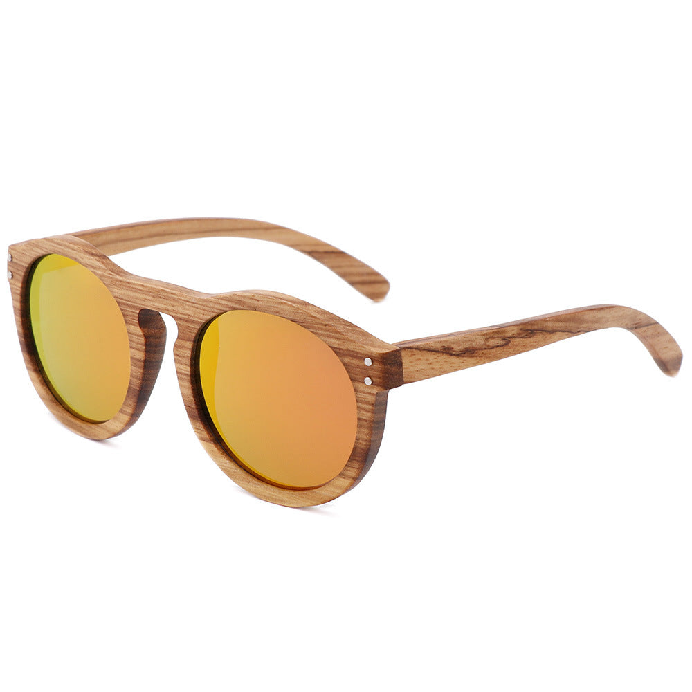 Lunettes de Soleil en Bois de Zèbre – Polarisées UV400 Homme & Femme