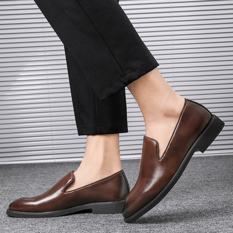 Mocassins homme habillés en simili cuir