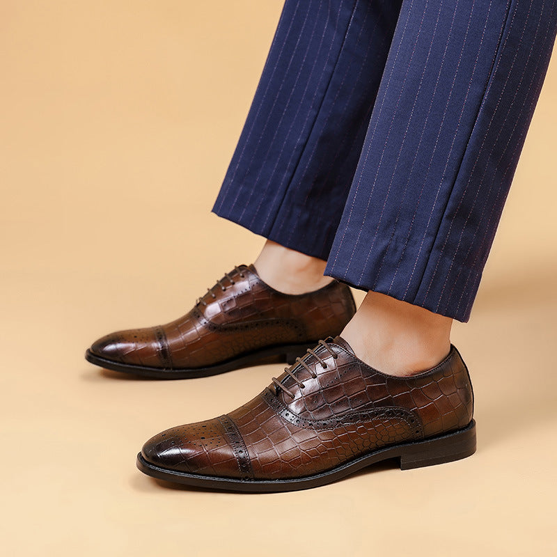 Chaussures Oxford Homme – Cuir Véritable, Confortables, Style Business & Formel
