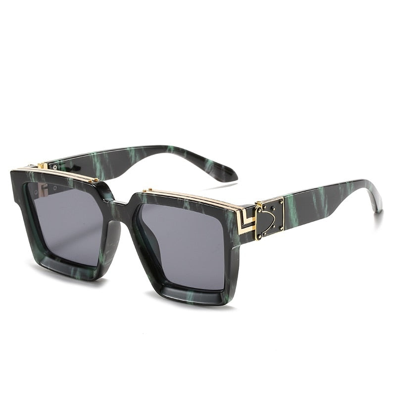 CRIXALIS Steampunk-Sonnenbrille – Quadratischer Vintage-Stil, 21 Farben, Unisex