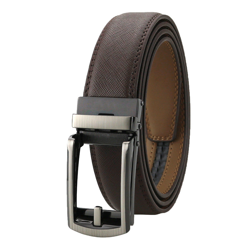 Ceinture homme en cuir à boucle automatique – 3,1 cm