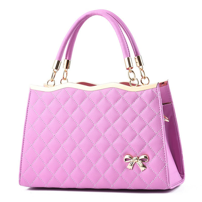 Large Women's Embroidered Quilted Handbag – Spring Crossbody Shoulder Bag
