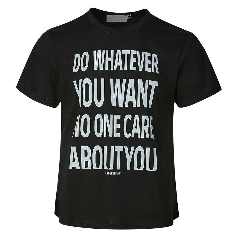 T-shirt imprimé à col rond et manches courtes