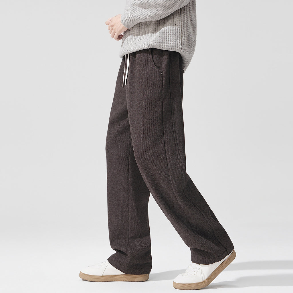 Pantalon Homme Droit et Ample – Style Élégant Décontracté