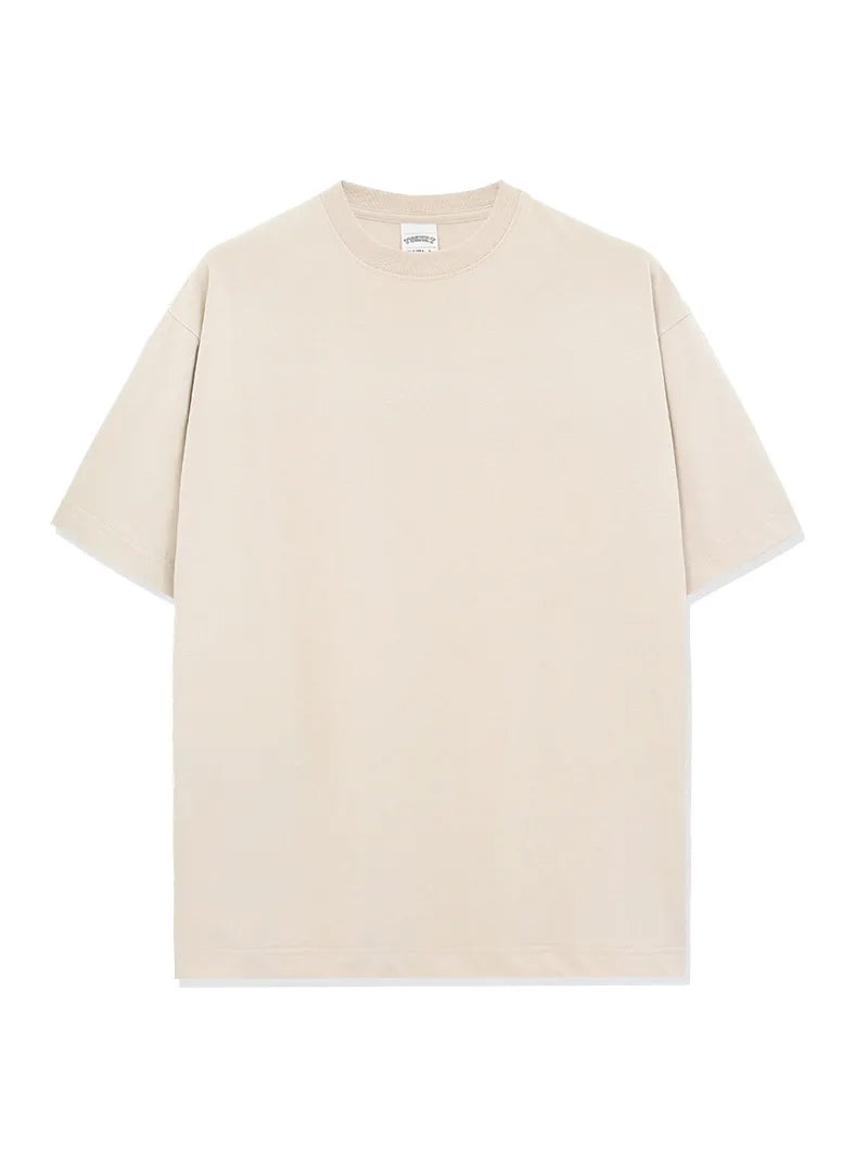 T-shirt homme oversize en coton à col rond