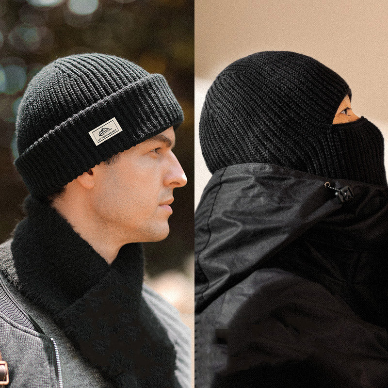 Bonnet Cagoule 2-en-1 Homme – Protection Oreilles & Visage Hiver