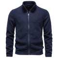 Veste homme zippée manches longues col retourné