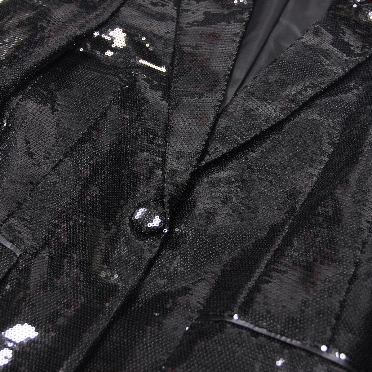 Tailleur pantalon femme à sequins – Ensemble deux pièces