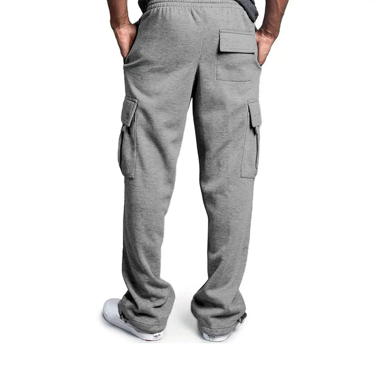 Pantalon Cargo Homme Multi-Poches Coupe Droite