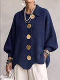 Veste top femme manches longues col V