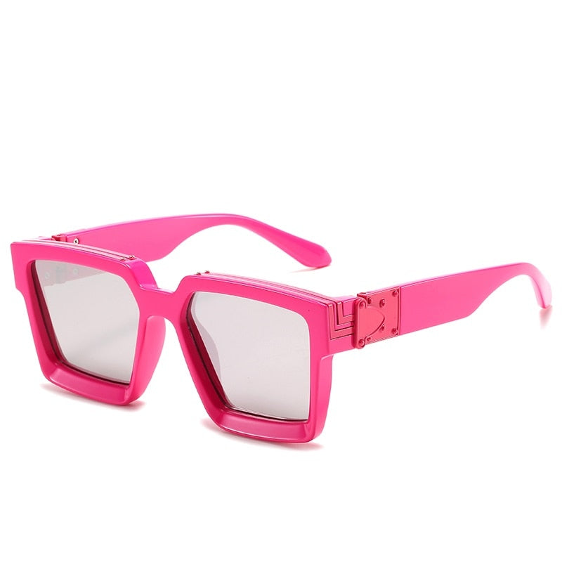 CRIXALIS Steampunk-Sonnenbrille – Quadratischer Vintage-Stil, 21 Farben, Unisex