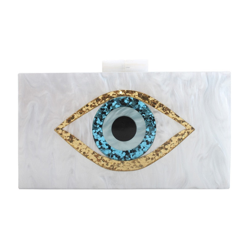 Sequin Eye Evening Bag – Women's Luxury Acrylic Clutch