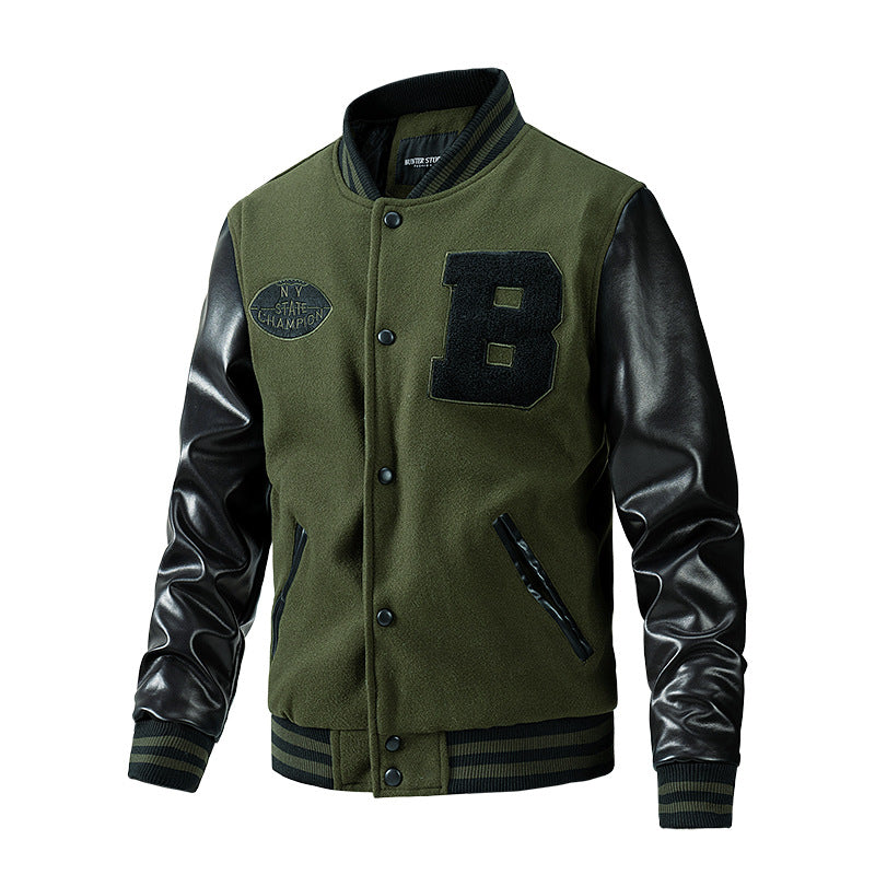 Veste homme épaisse à col rabattu – M à 3XL