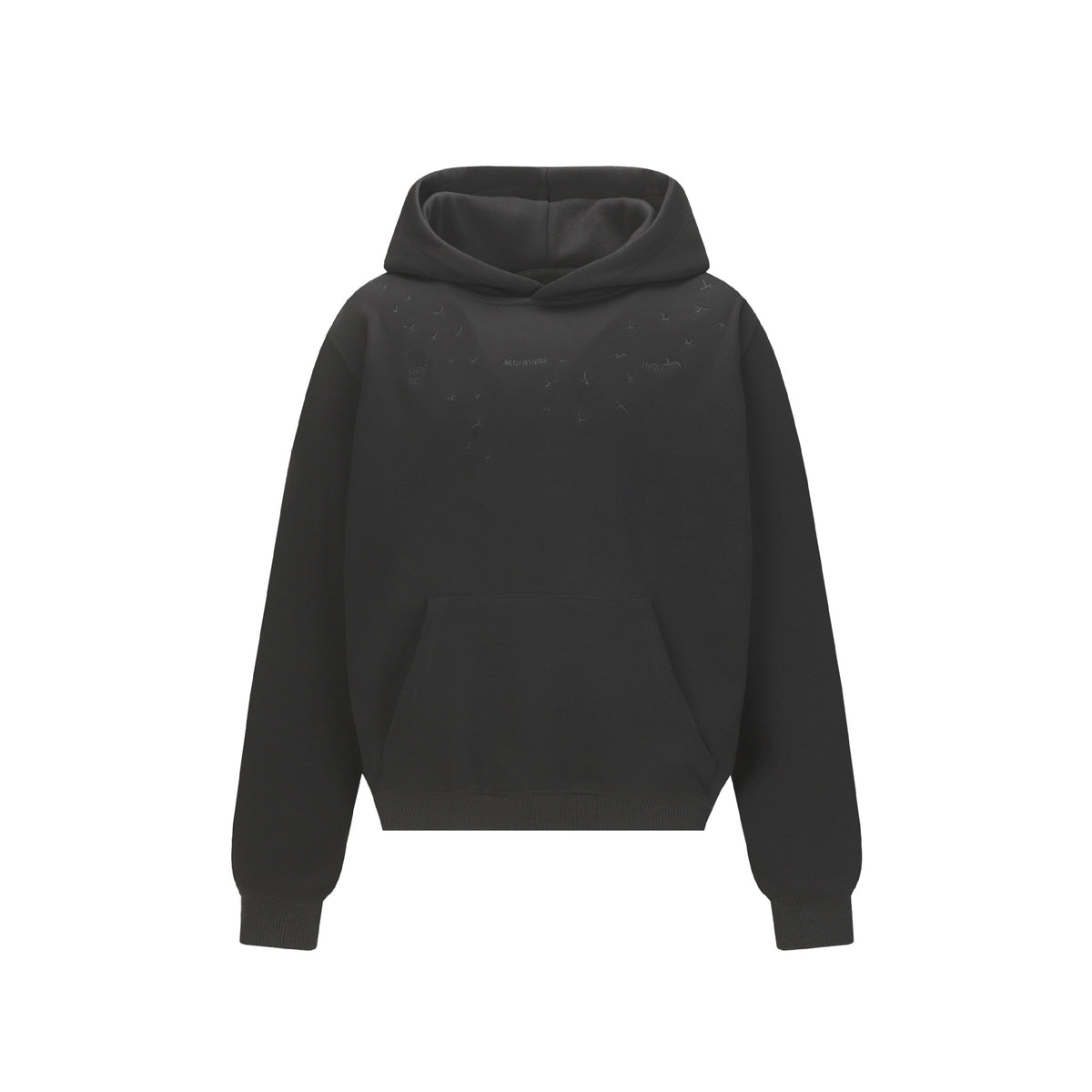 Sweat à capuche homme ample à broderies discrètes