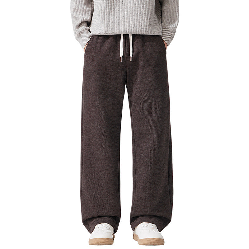 Pantalon Homme Droit et Ample – Style Élégant Décontracté