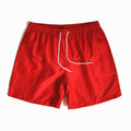 Short de plage homme uni à cordon de serrage