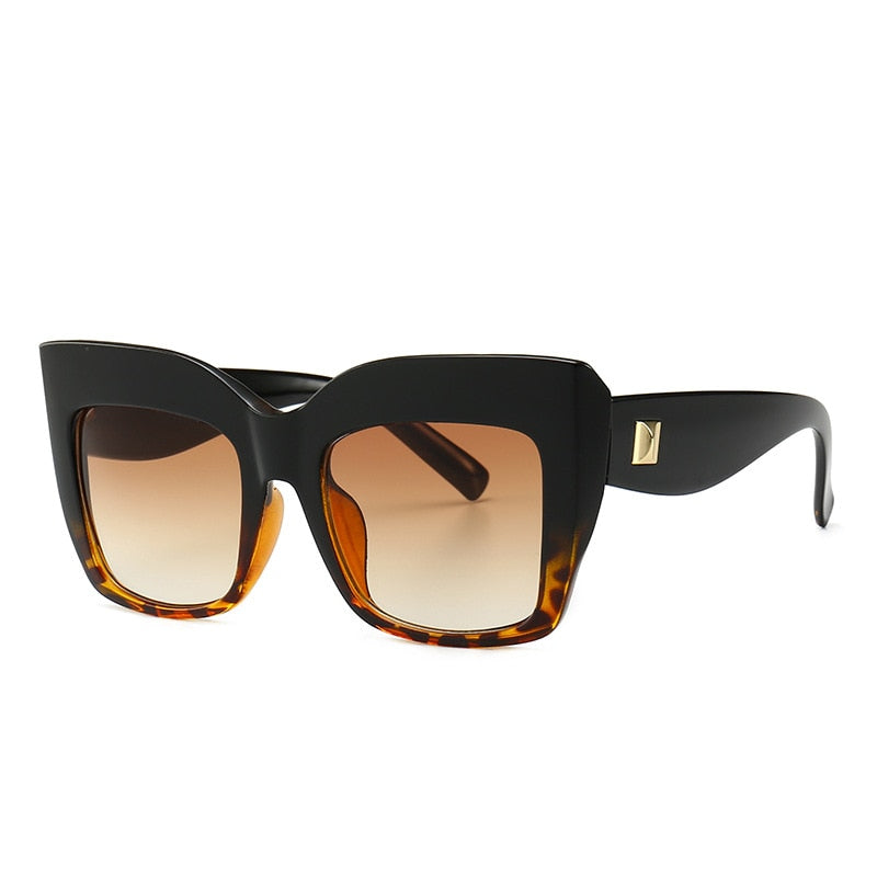 Oversize-Sonnenbrille mit Katzenaugen für Damen – Vintage-Stil, UV400-Schutz