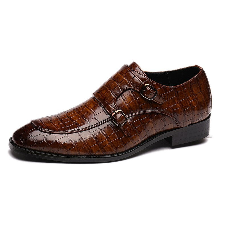 Mocassins Homme Motif Crocodile — Chaussures Business Casual, Semelle Caoutchouc, EU 38–48