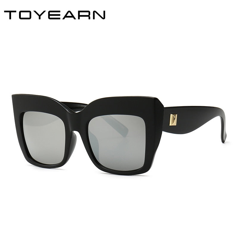 Oversize-Sonnenbrille mit Katzenaugen für Damen – Vintage-Stil, UV400-Schutz