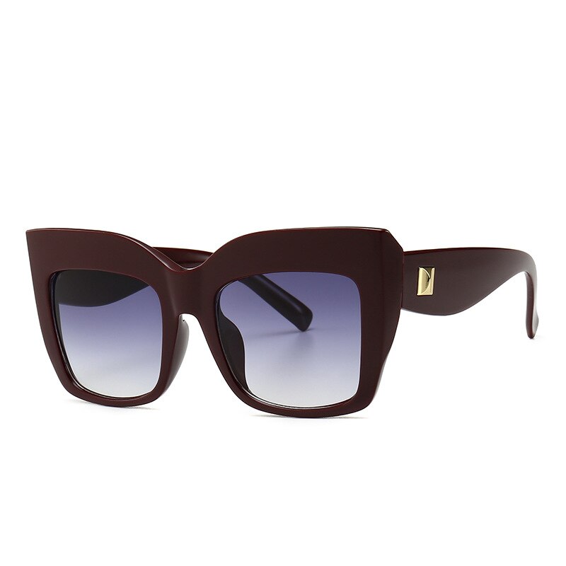 Oversize-Sonnenbrille mit Katzenaugen für Damen – Vintage-Stil, UV400-Schutz