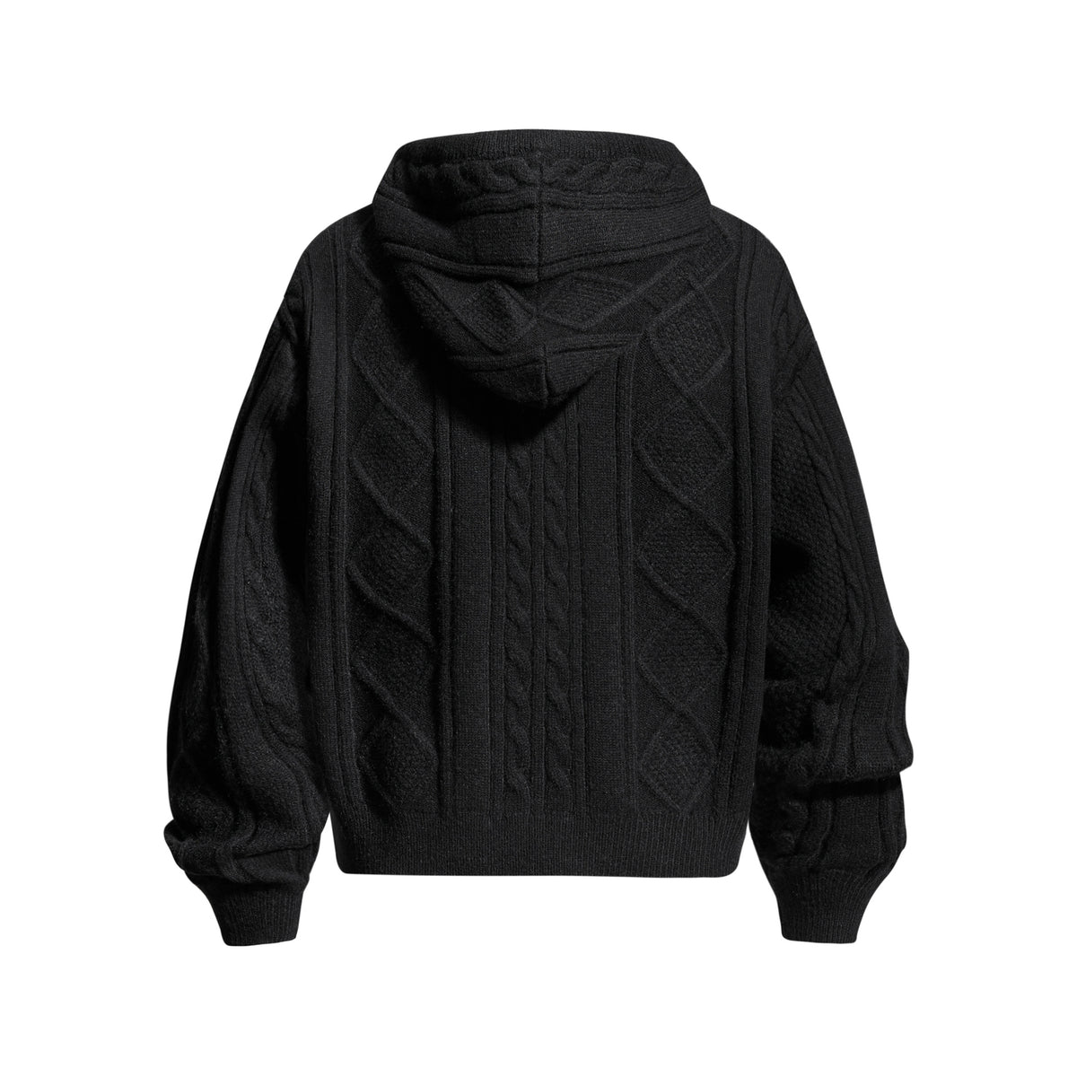Gilet Homme Zippé à Capuche – Maille Torsadée