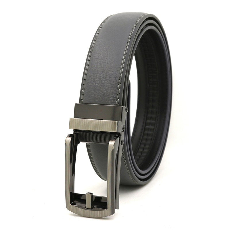 Ceinture homme en cuir à boucle automatique – 3,1 cm