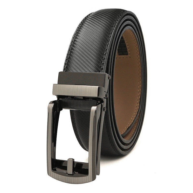 Ceinture homme en cuir à boucle automatique – 3,1 cm