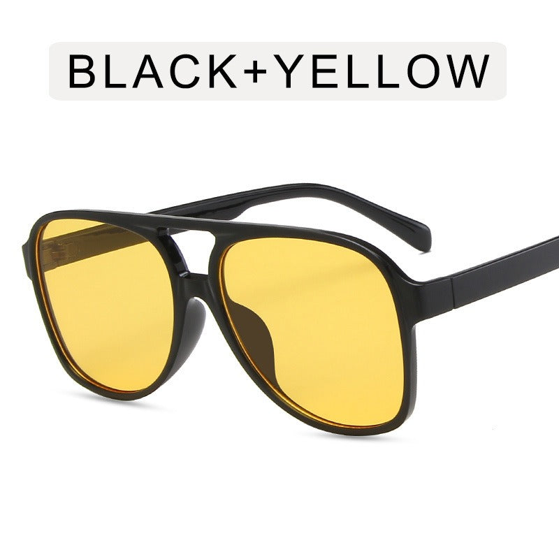 Ocean Sonnenbrille mit großem Rahmen – Trendiger Frosch-Stil, PC-Fassung