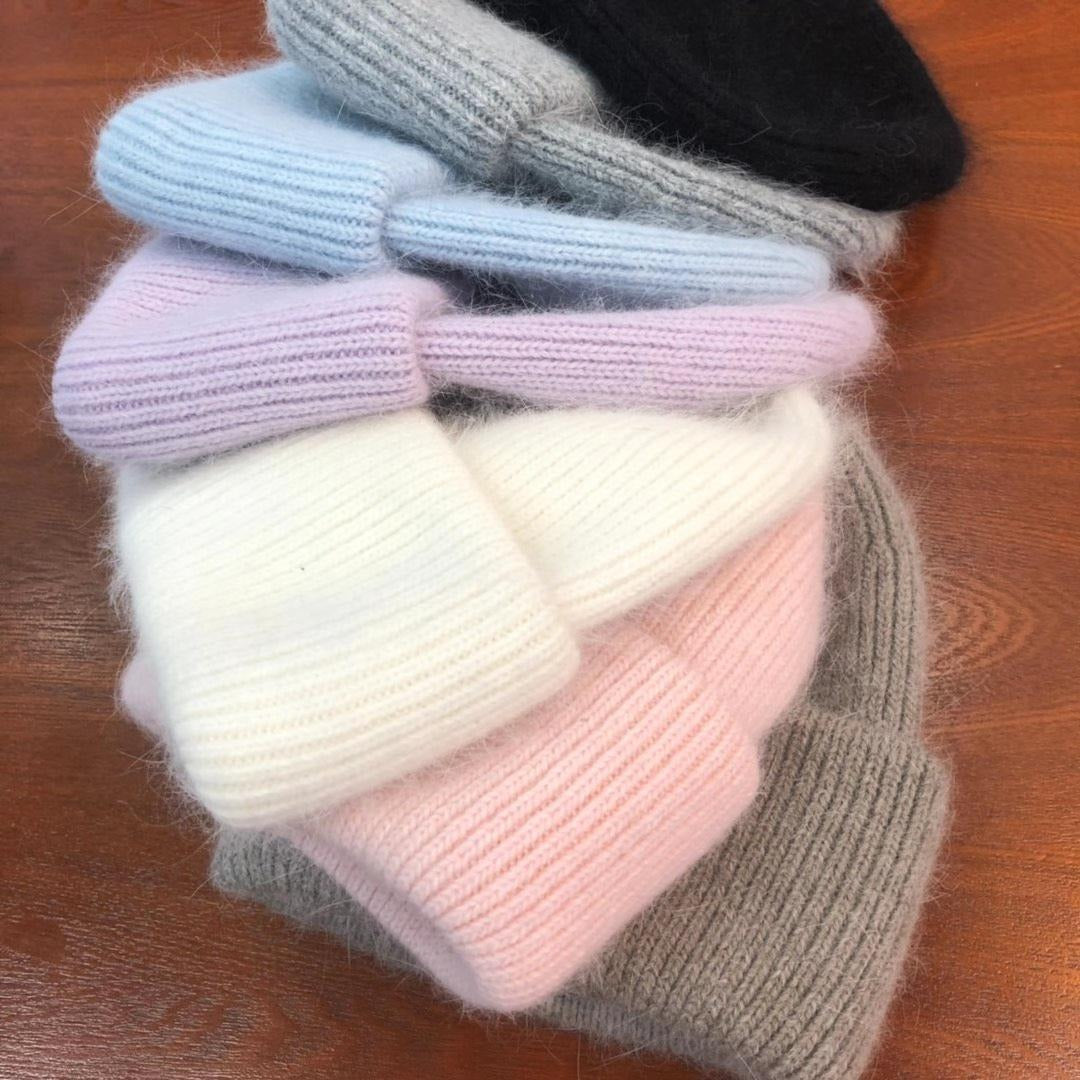 Kaninchenfell-Mütze – Koreanischer Stil Warm Unisex Herbst Winter