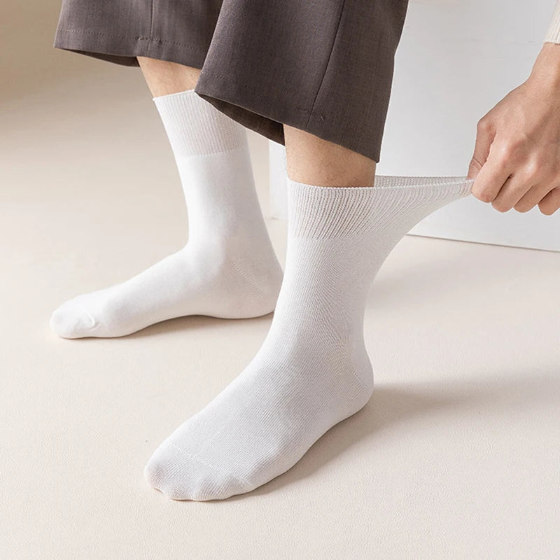 Lot de 6 paires de chaussettes en coton à bord souple