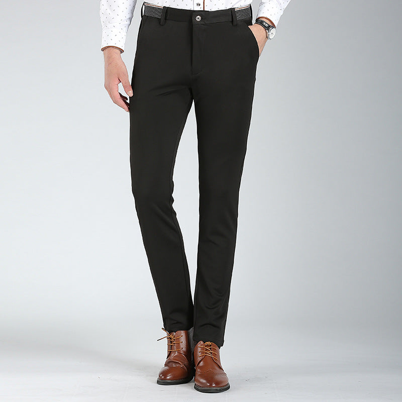 Pantalon de ville homme droit à taille haute