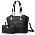 Large 2-in-1 Women's Tote Bag – Retro Style PU Leather Chain Tote Bag